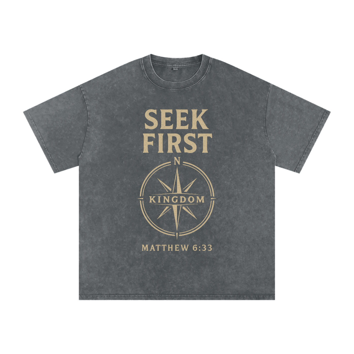 Seek first shirt,Matthew 6:33 t-shirt,Christian compass tee,Kingdom mindset shirt,Faith direction shirt,Christian mission shirt,Bible verse streetwear,God first apparel,Spiritual priorities tee,Christian daily wear
