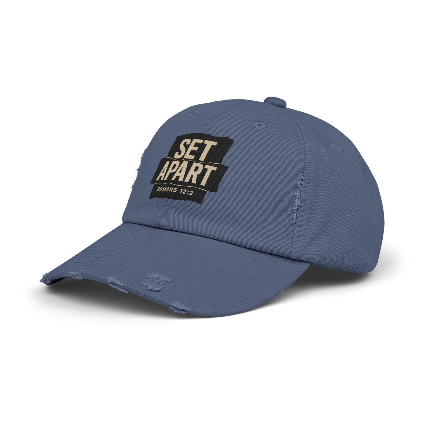 Set Apart Hat – Romans 12:2 Distressed Christian Cap