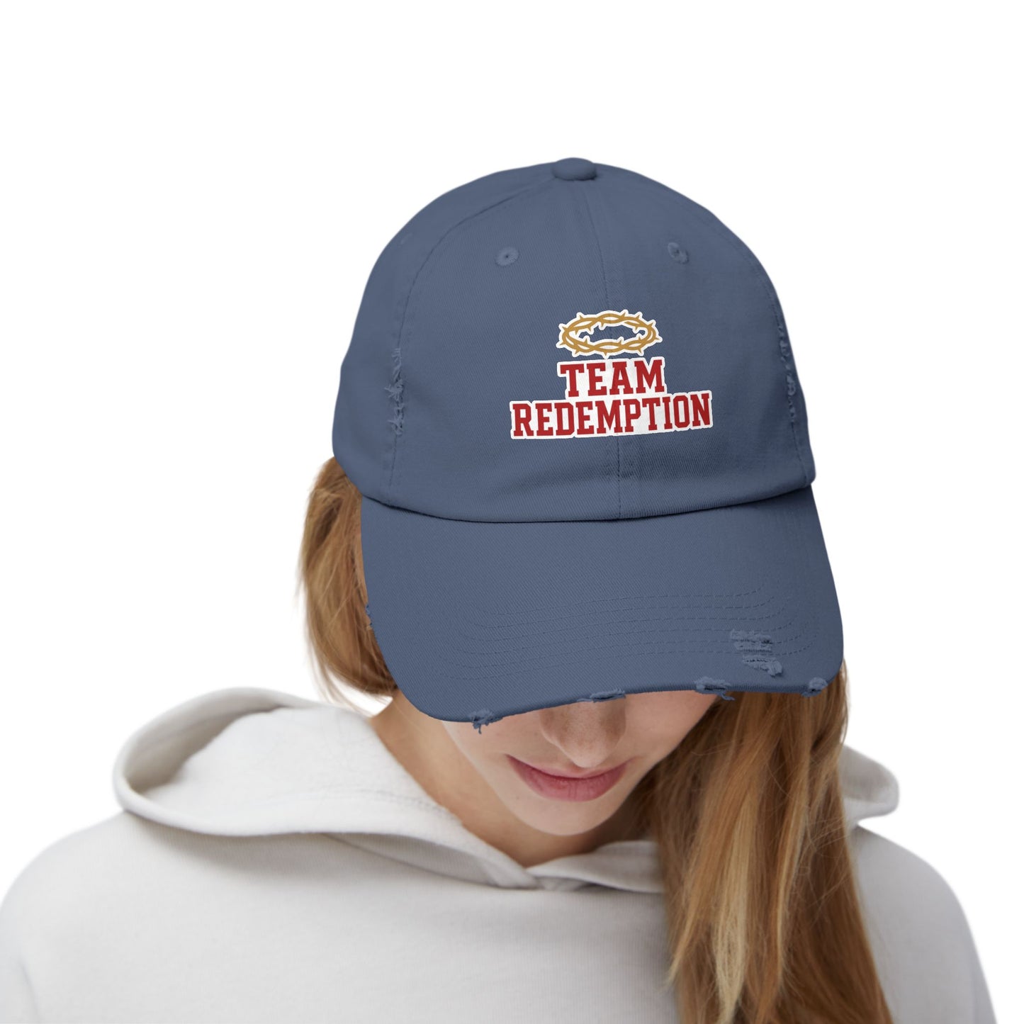 Team Redemption Hat - Distressed Christian Dad Cap