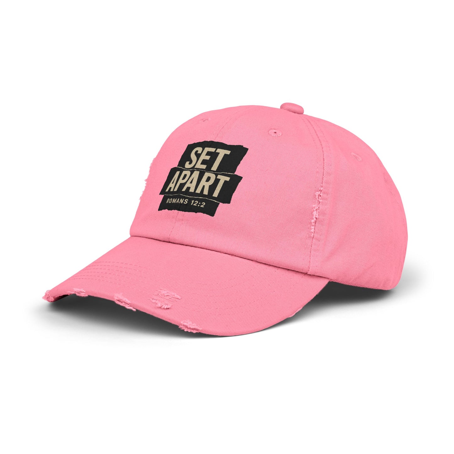 Set Apart Hat – Romans 12:2 Distressed Christian Cap