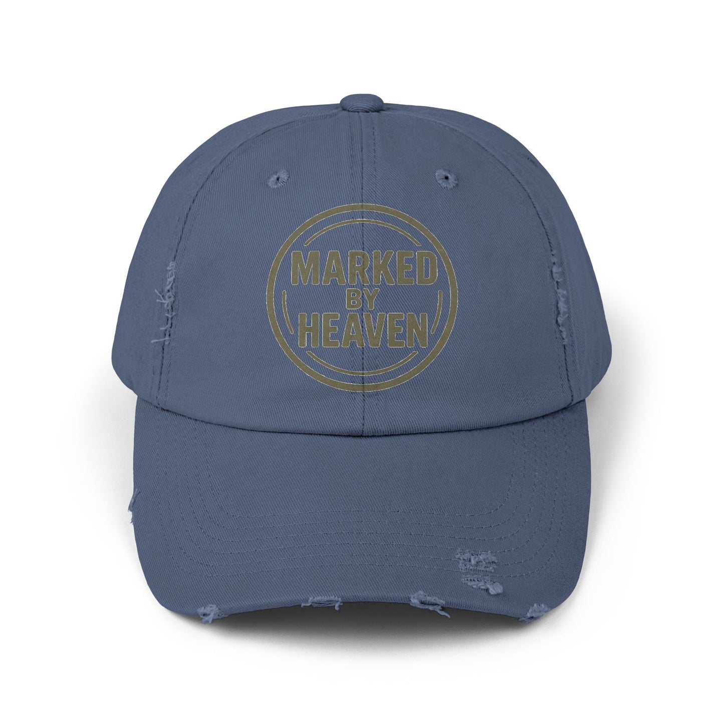 Marked By Heaven – Distressed Christian Dad Hat