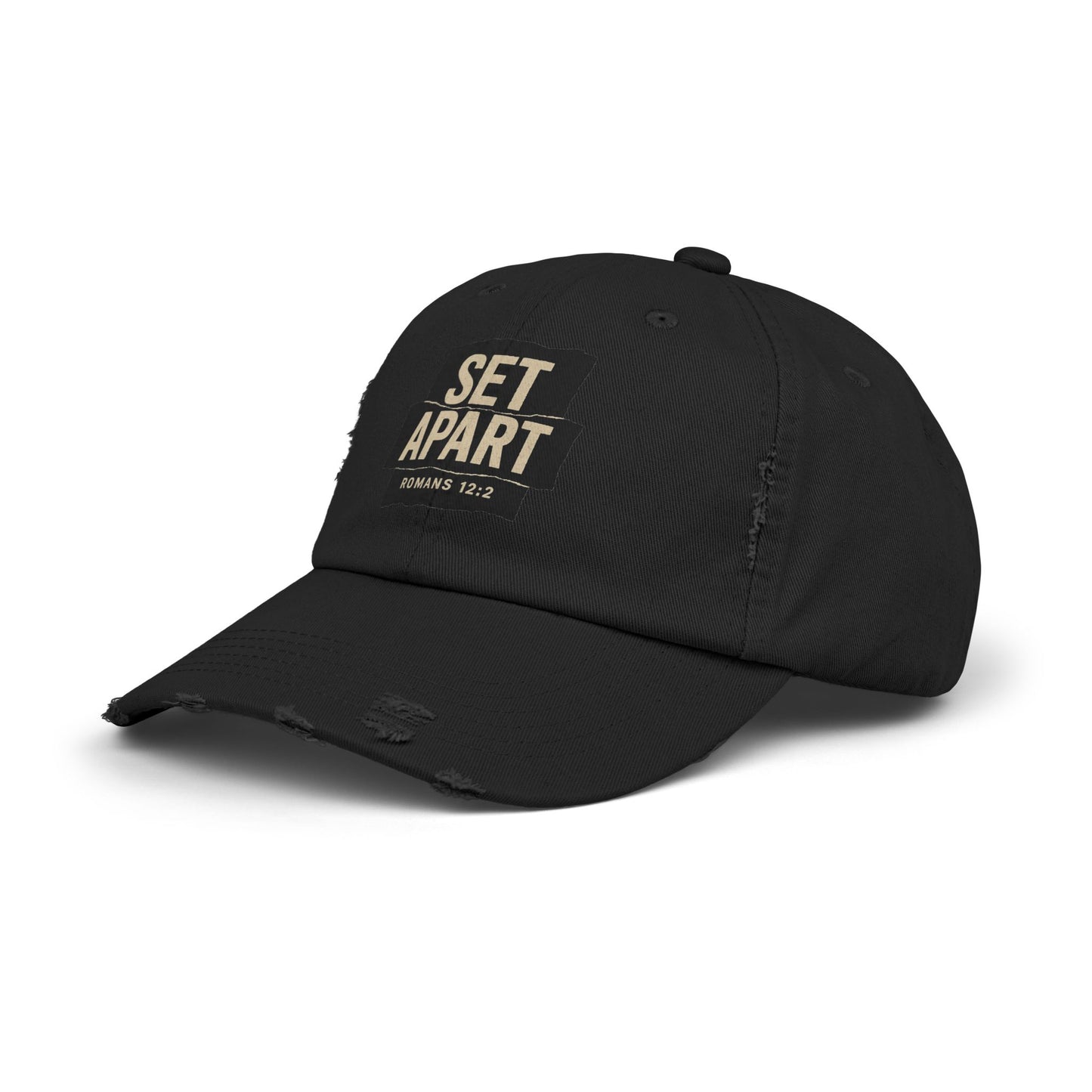 Set Apart Hat – Romans 12:2 Distressed Christian Cap