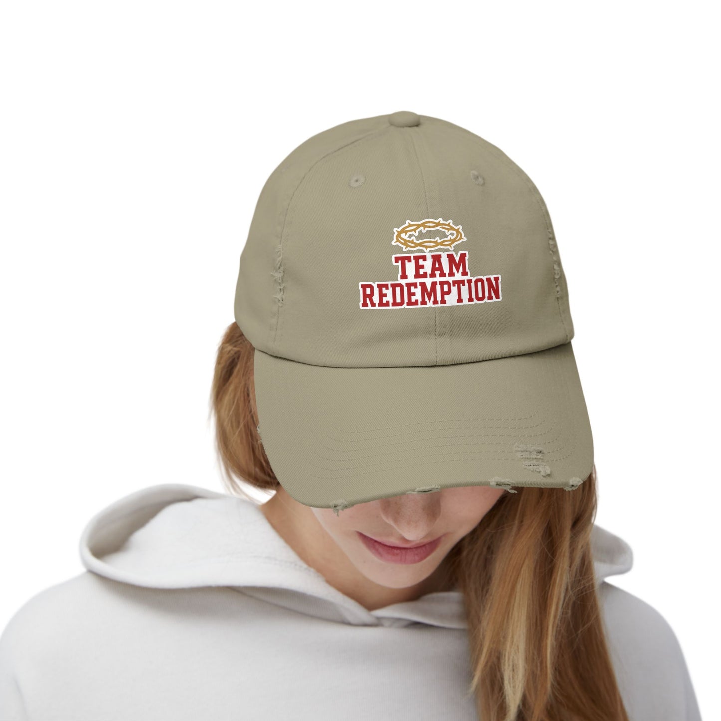 Team Redemption Hat - Distressed Christian Dad Cap
