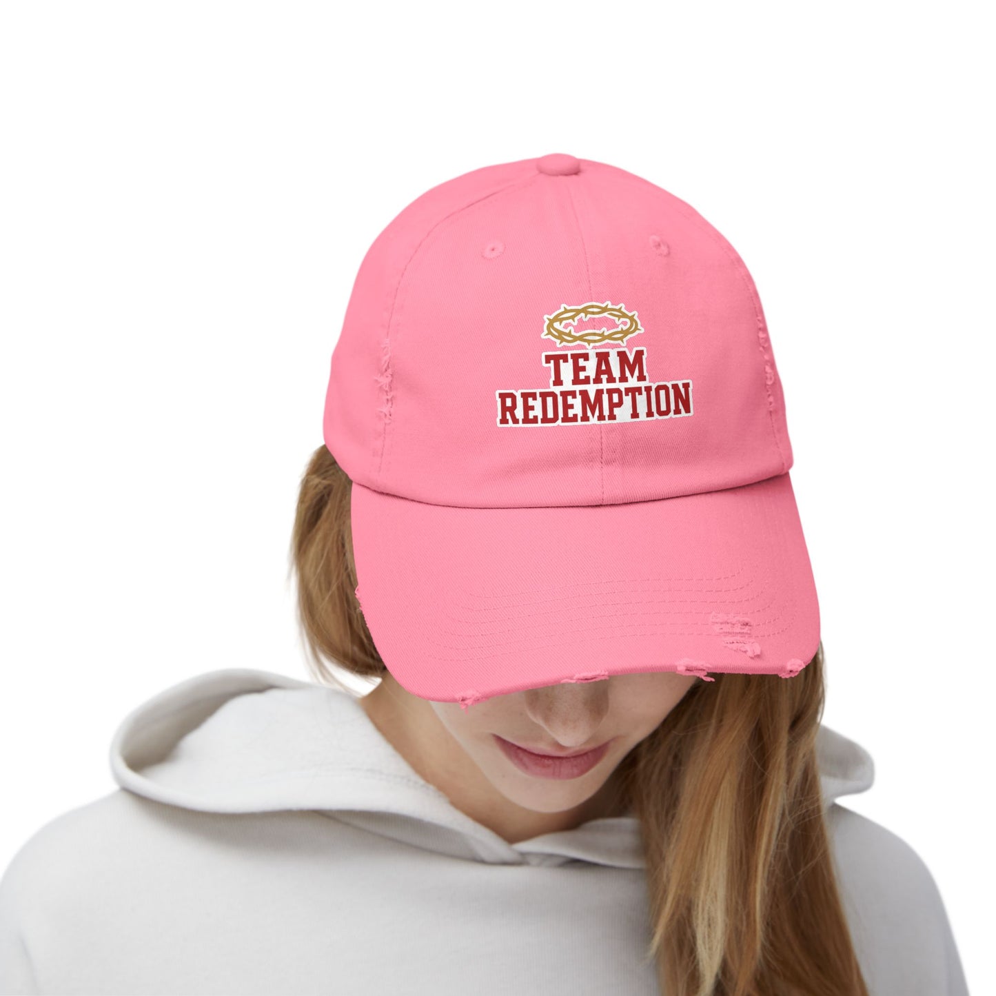 Team Redemption Hat - Distressed Christian Dad Cap