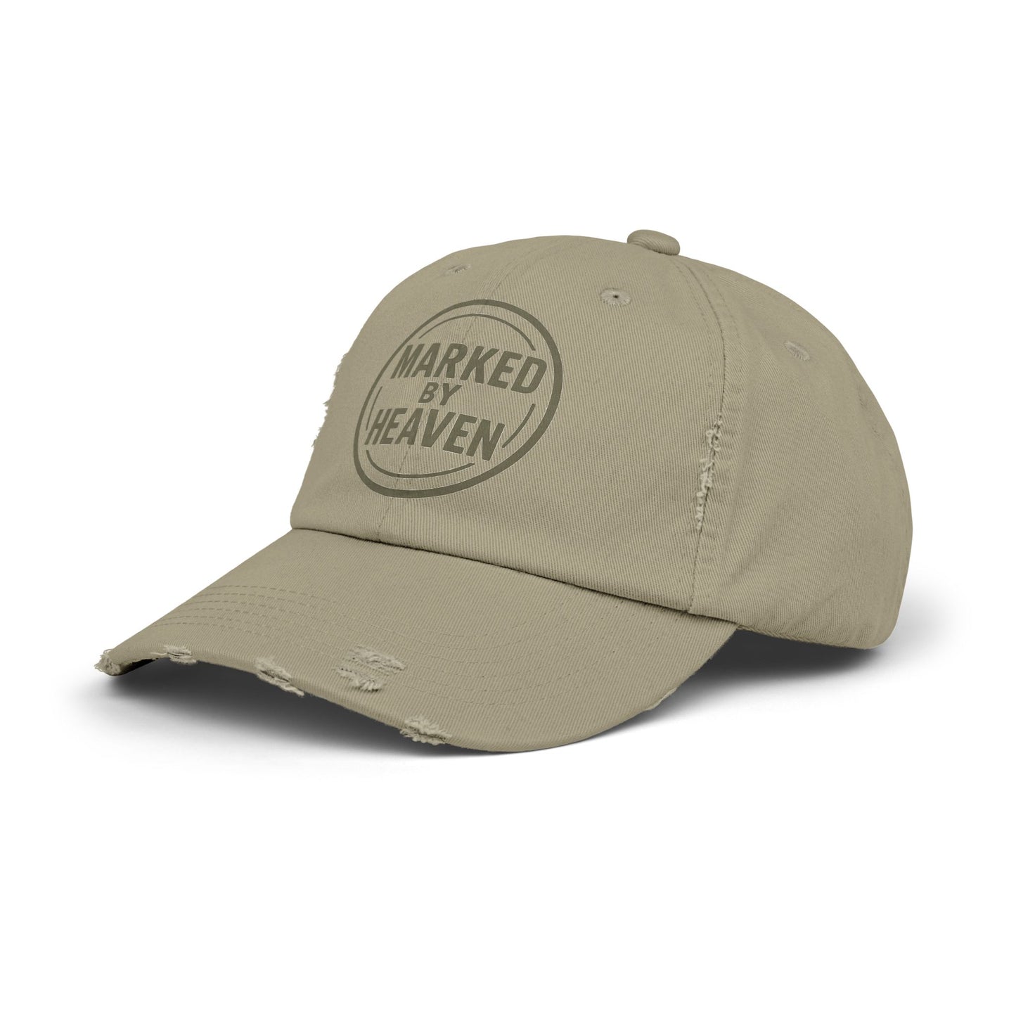 Marked By Heaven – Distressed Christian Dad Hat