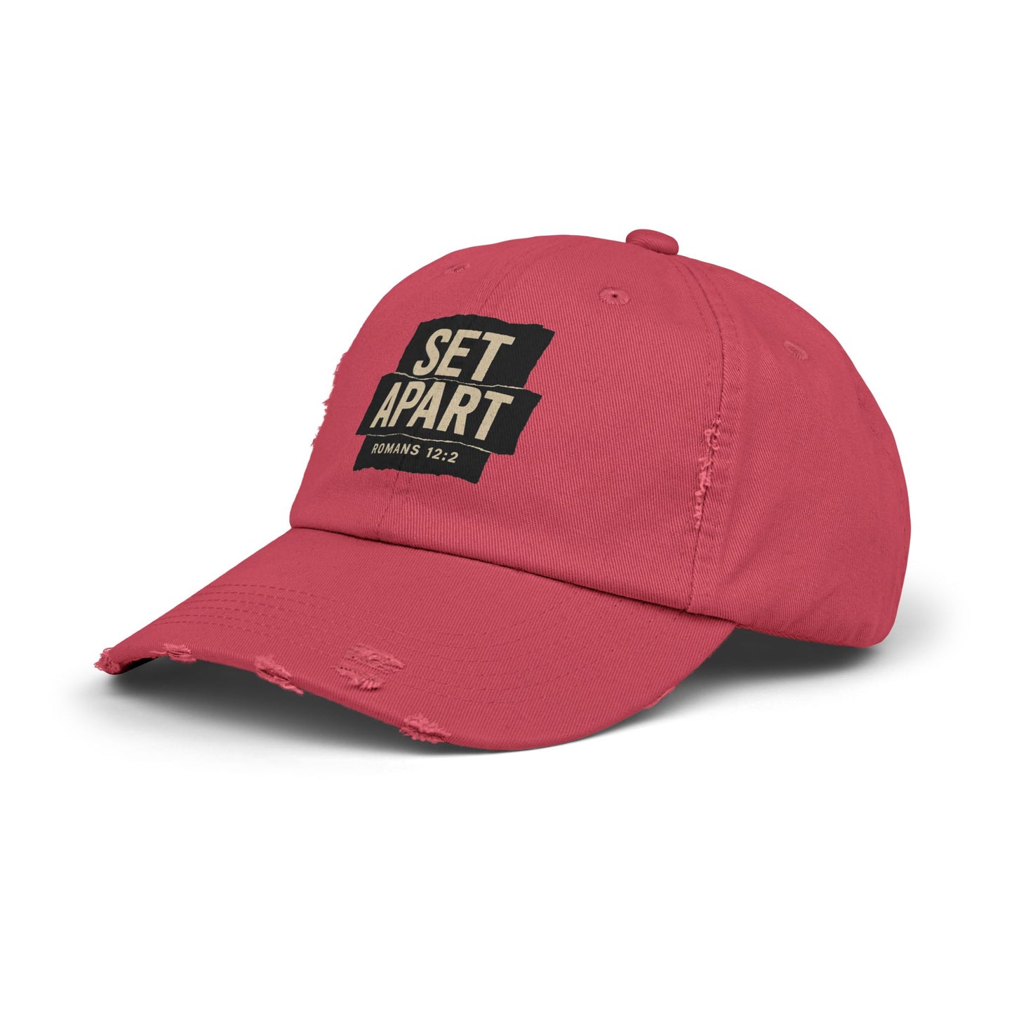 Set Apart Hat – Romans 12:2 Distressed Christian Cap