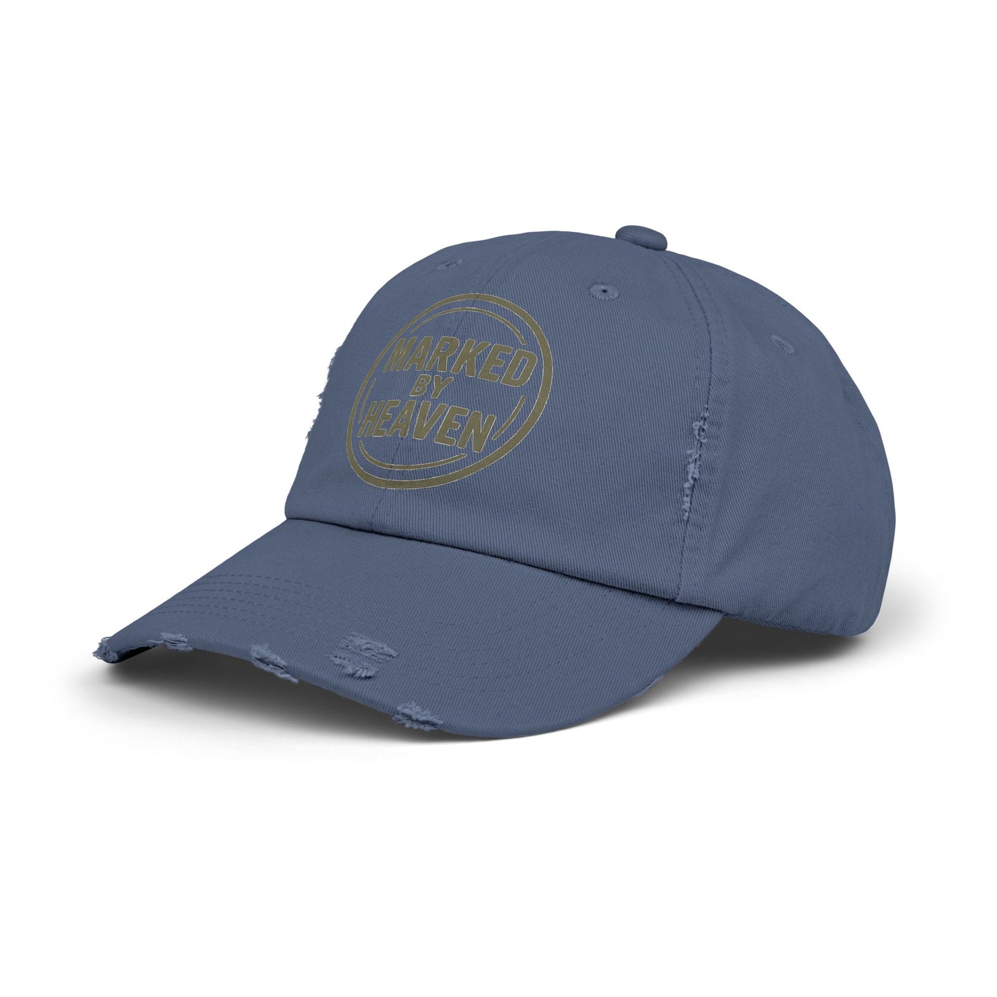 Marked By Heaven – Distressed Christian Dad Hat