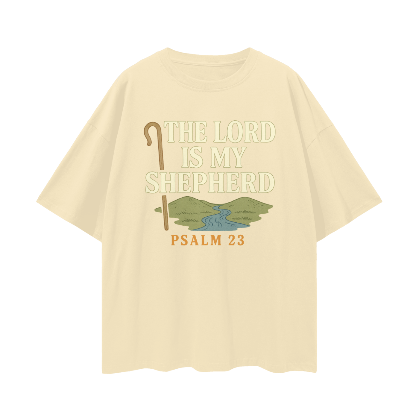 Christian shirt,Psalm 23 shirt,Bible verse tee,Faith based clothing,Christian streetwear,The Lord is my shepherd,Scripture t-shirt,Oversized Jesus shirt,Christian apparel,Unisex Christian tee