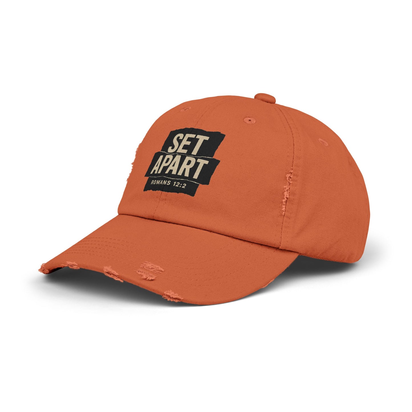 Set Apart Hat – Romans 12:2 Distressed Christian Cap