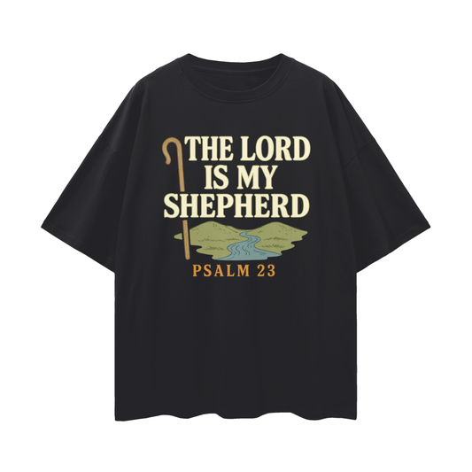 Christian shirt,Psalm 23 shirt,Bible verse tee,Faith based clothing,Christian streetwear,The Lord is my shepherd,Scripture t-shirt,Oversized Jesus shirt,Christian apparel,Unisex Christian tee