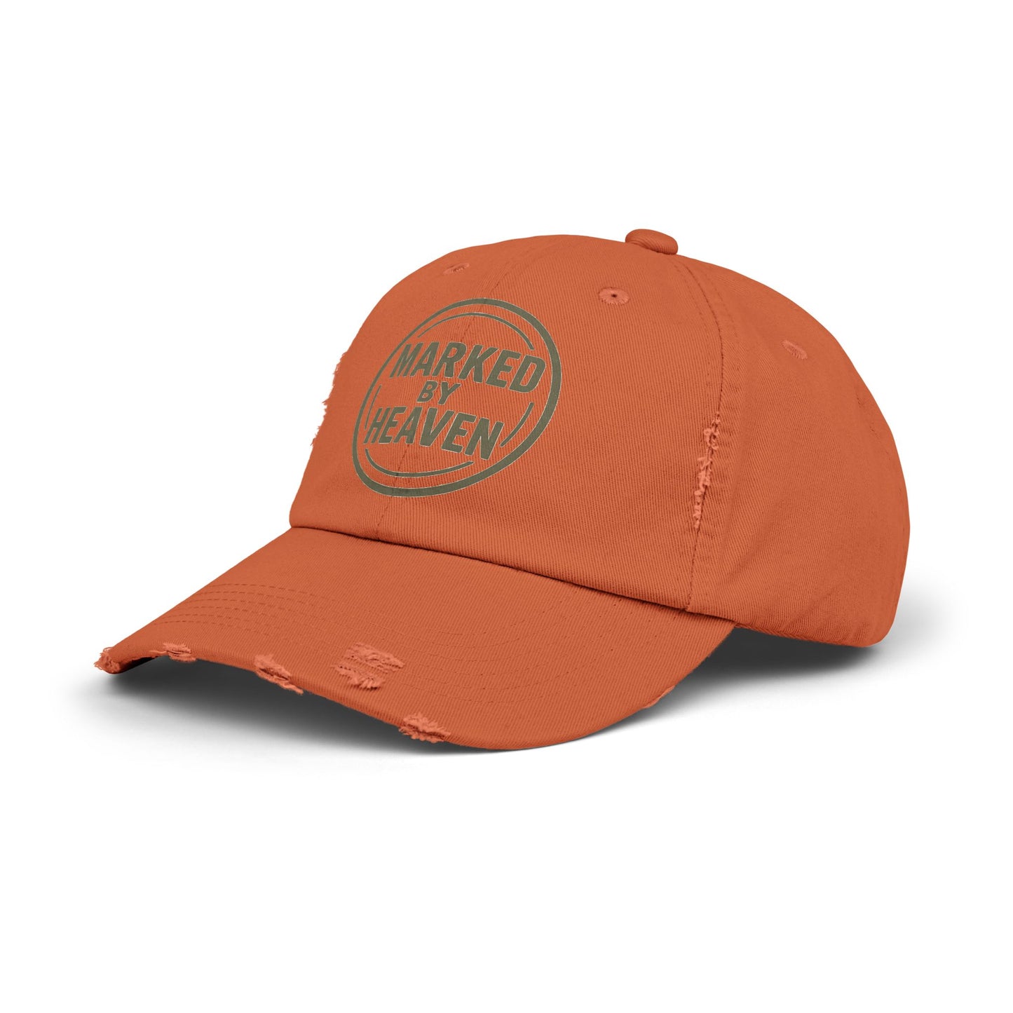 Marked By Heaven – Distressed Christian Dad Hat
