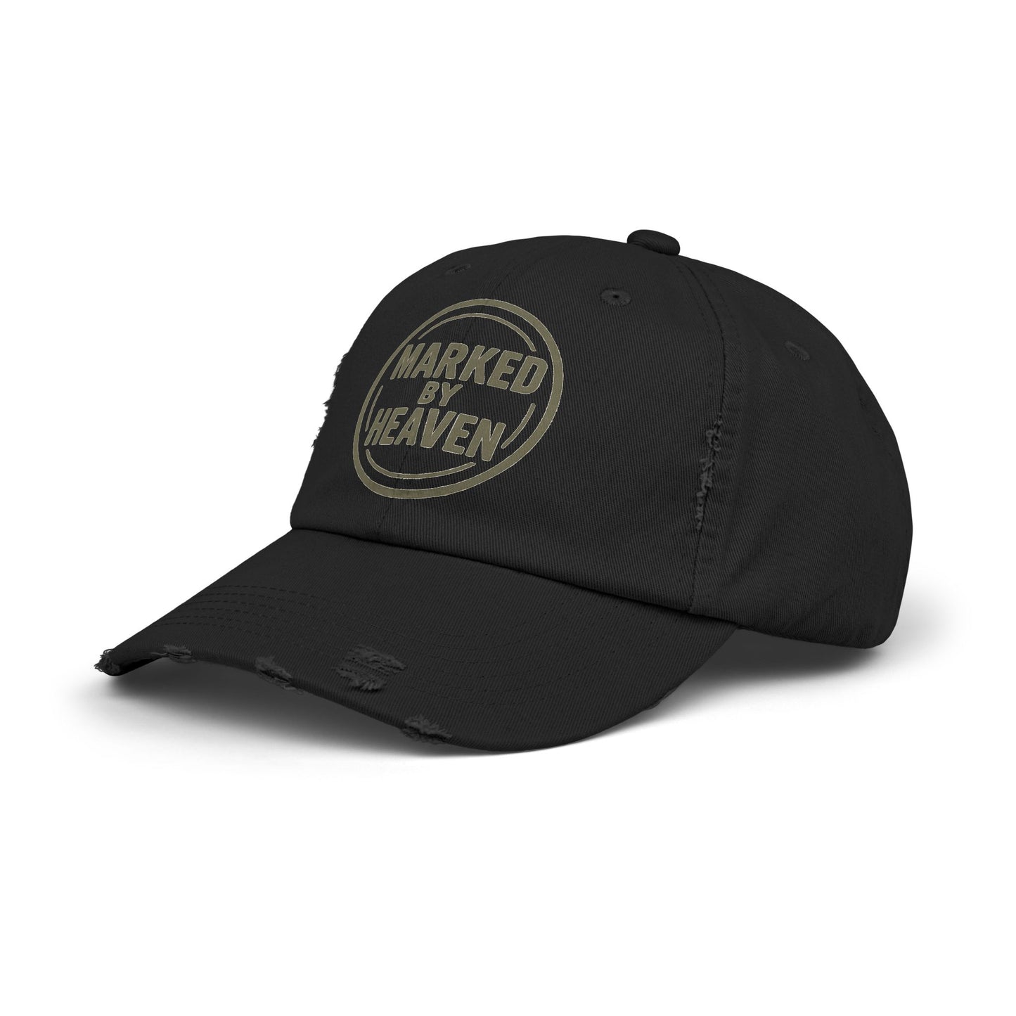 Marked By Heaven – Distressed Christian Dad Hat