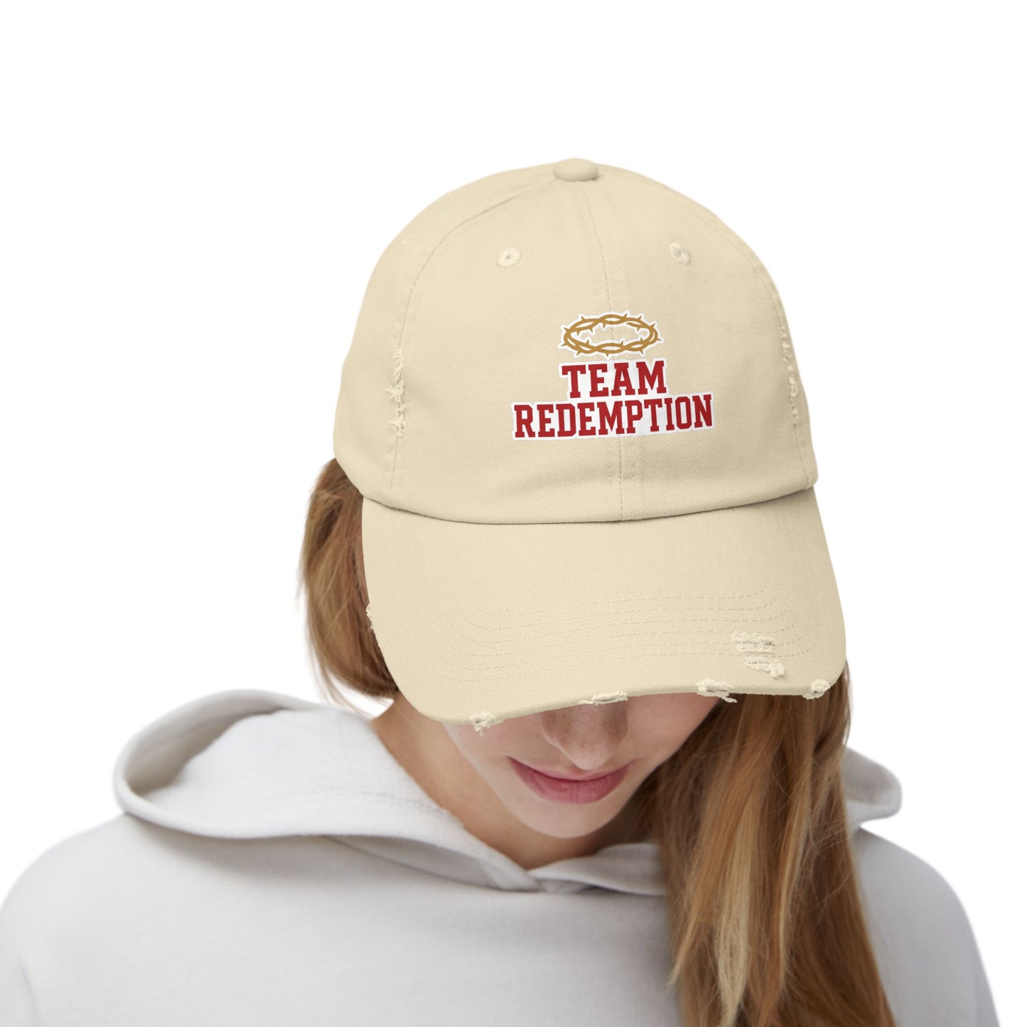 Team Redemption Hat - Distressed Christian Dad Cap