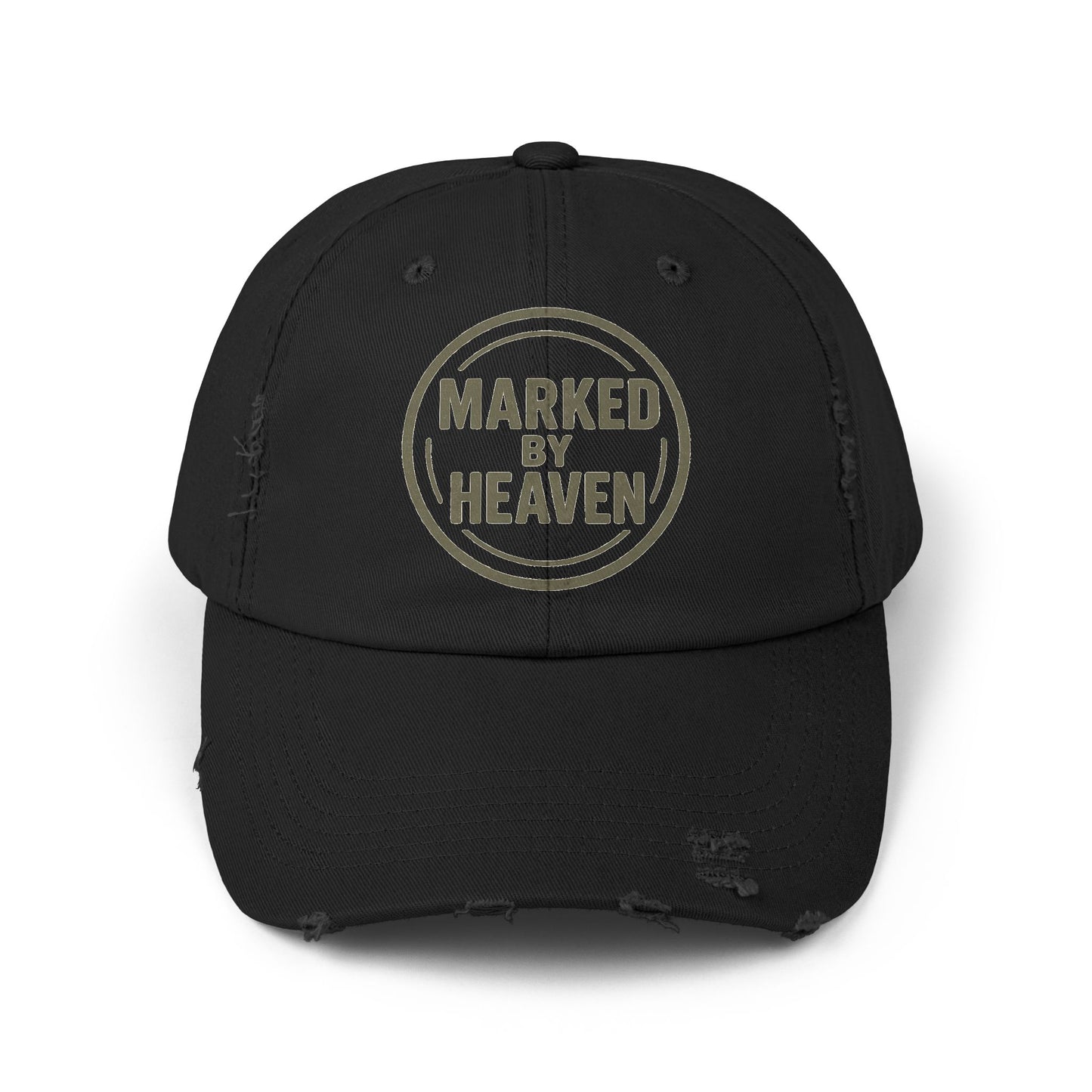 Marked By Heaven – Distressed Christian Dad Hat