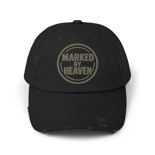 Marked By Heaven – Distressed Christian Dad Hat