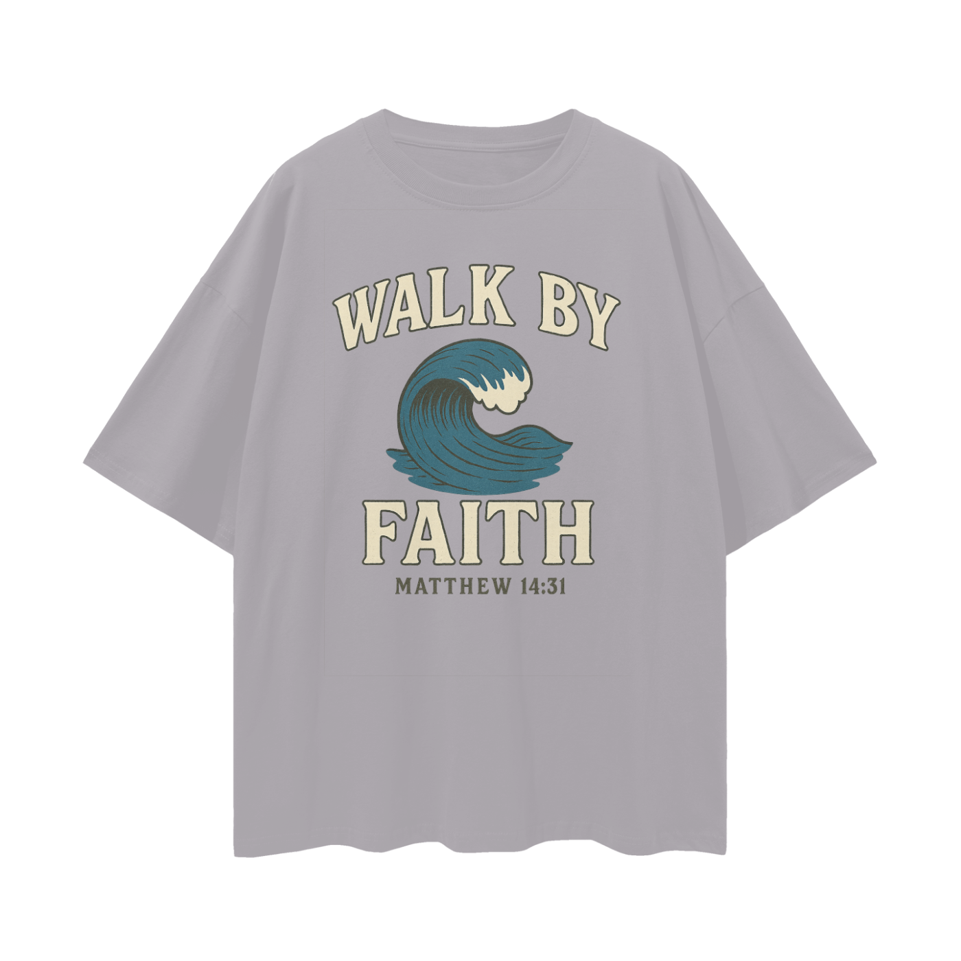 walk by faith shirt,matthew 14:31 shirt,faith based clothing,christian graphic tee,bible verse t-shirt,christian streetwear,oversized christian shirt,wave faith shirt,scripture shirt,bold faith tee