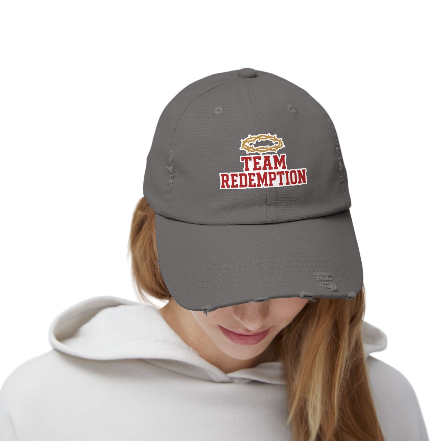 Team Redemption Hat - Distressed Christian Dad Cap